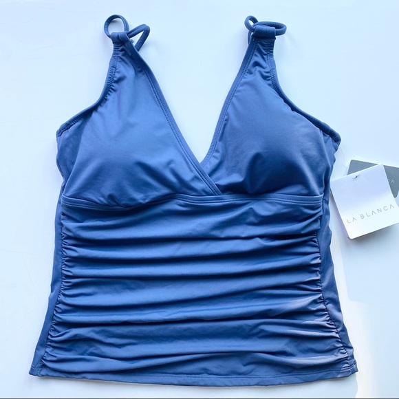 La Blanca Other - NEW La Blanca Women’s tankini swim top in blue moon “Island Goddess”